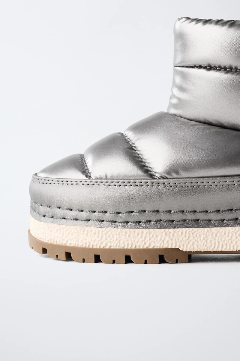 BOTTINES MÉTALLISÉES WATER REPELLENT