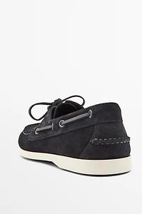 Chaussure bateau cuir