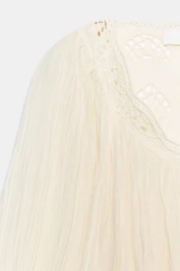 BLOUSE FROISSÉE BRODÉE ZW COLLECTION
