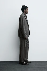 LIMITED EDITION WOOL TEXTURED SUIT BLAZER