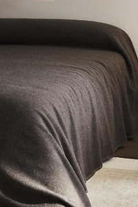 HERRINGBONE WOOL BEDSPREAD