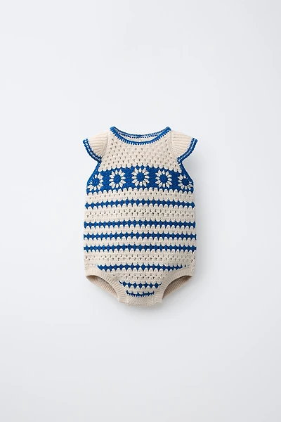 CROCHET KNIT ROMPER