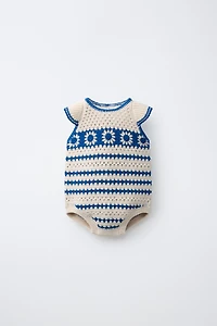 CROCHET KNIT ROMPER