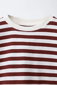 STRIPED PRINT T-SHIRT