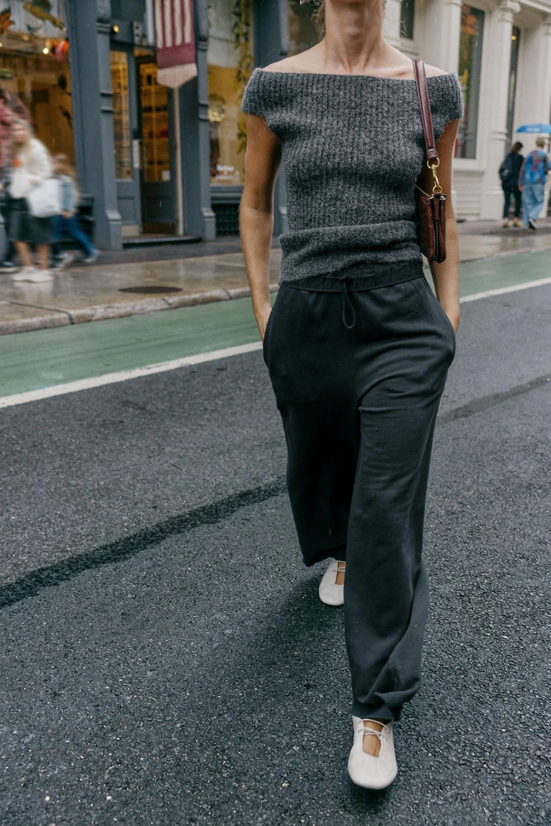 WASHED EFFECT COMBINATION PANTS