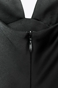 SATIN LONG DRESS
