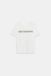 TEXT PRINT OVERSIZED T-SHIRT