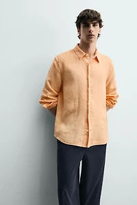 100% LINEN REGULAR FIT SHIRT