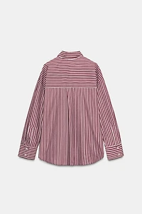 STRIPED POPLIN SHIRT