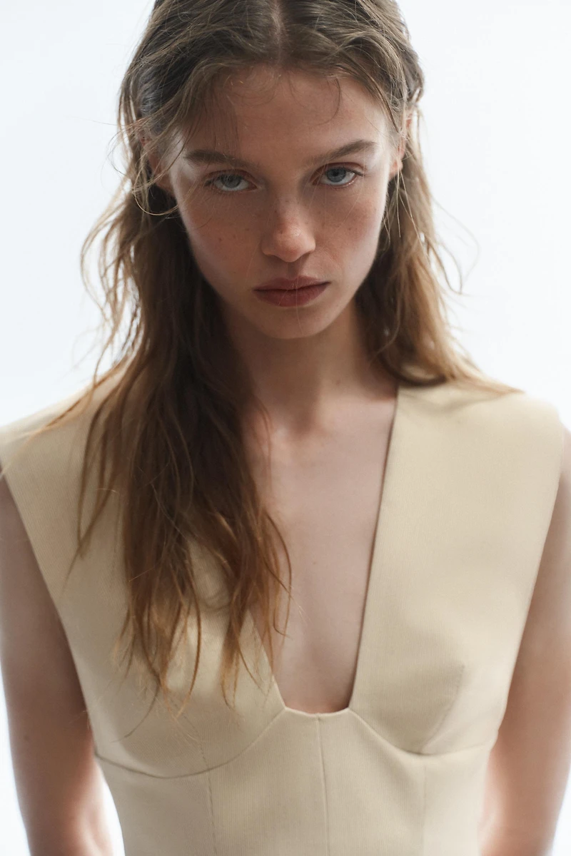 ROBE COURTE À RAYURES