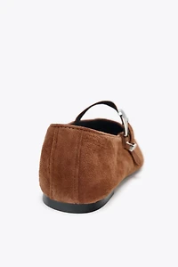 BUCKLE SUEDE MARY JANES