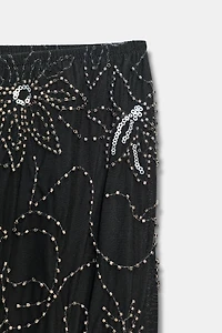 BEADED SEQUIN PANTS