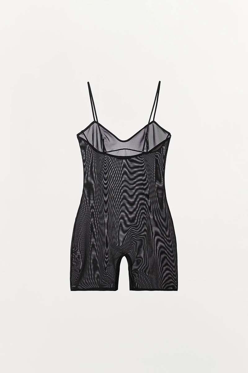 SHORTS BODYSUIT WITH POLYAMIDE