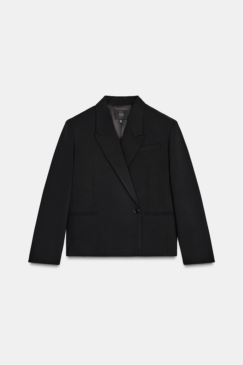 DOUBLE BREASTED CROP BLAZER