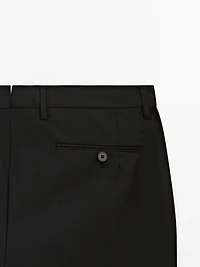 100% wool suit pants