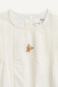 EMBROIDERED FLORAL BLOUSE LIMITED EDITION