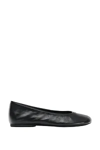 LEATHER FLAT BALLET FLATS