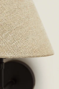 LAMP | LINEN LAMPSHADE WALL SCONCE
