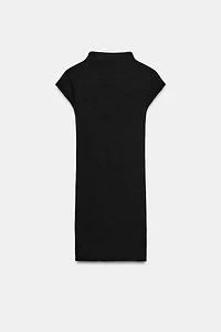 SHORT MOCK NECK DRESS