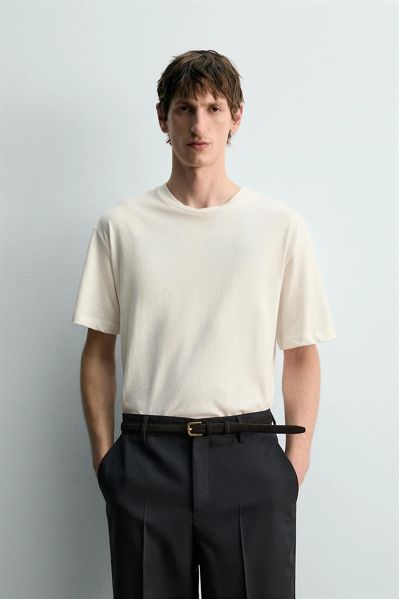 T-SHIRT RELAXED FIT COTON - LIN