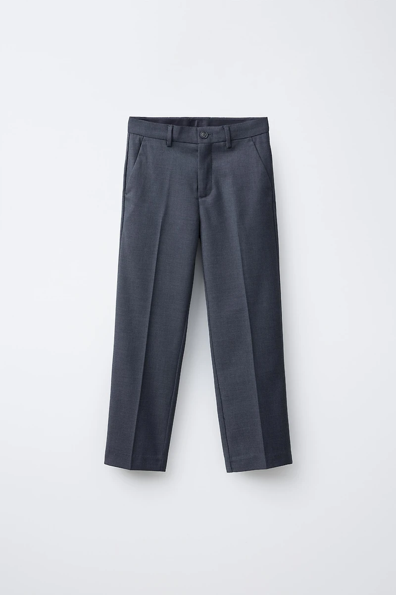 TEXTURED SUIT PANTS