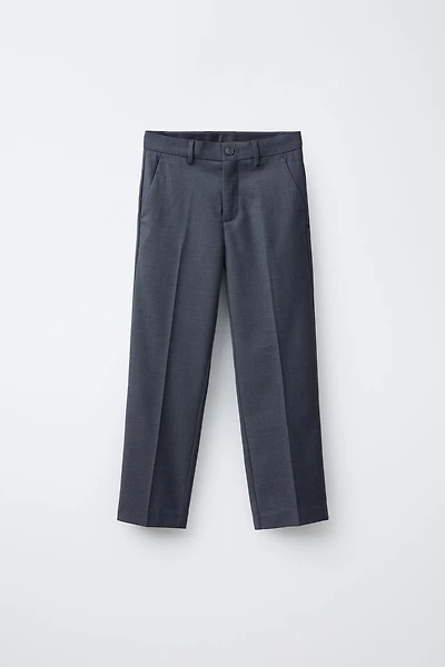 TEXTURED SUIT PANTS