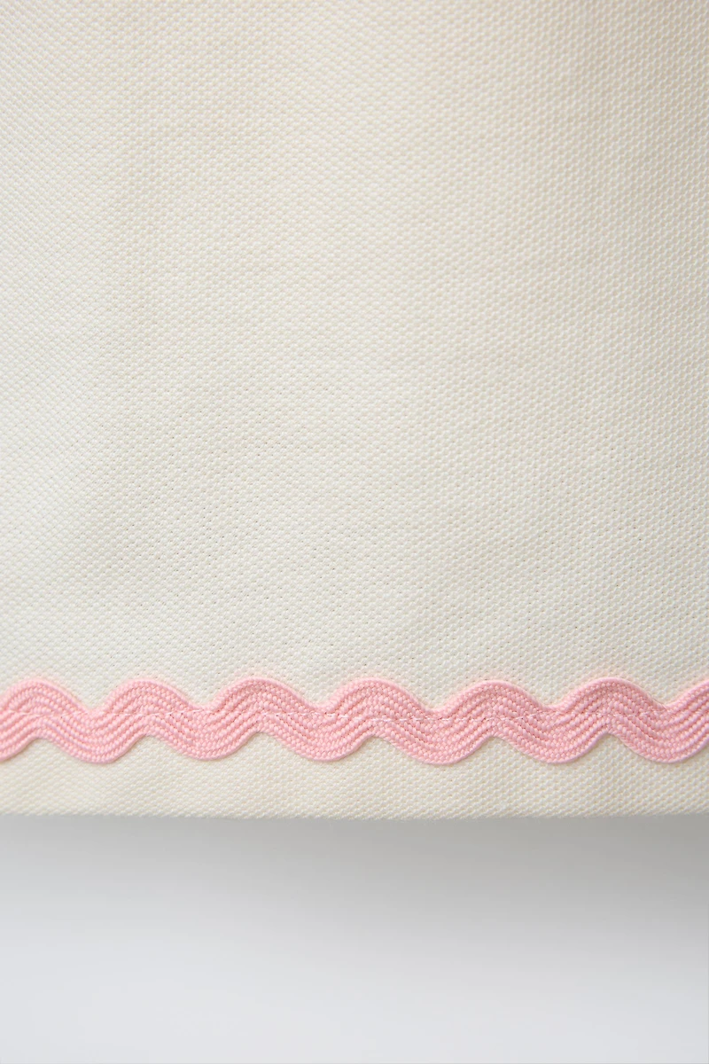 WAVY TRIM PIQUÉ T-SHIRT