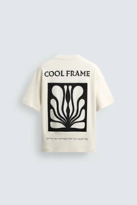 INTERLOCK EMBROIDERED PRINT SWEATSHIRT