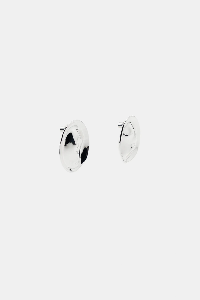 BOUCLES D'OREILLES MÉTALLIQUES PLAQUE