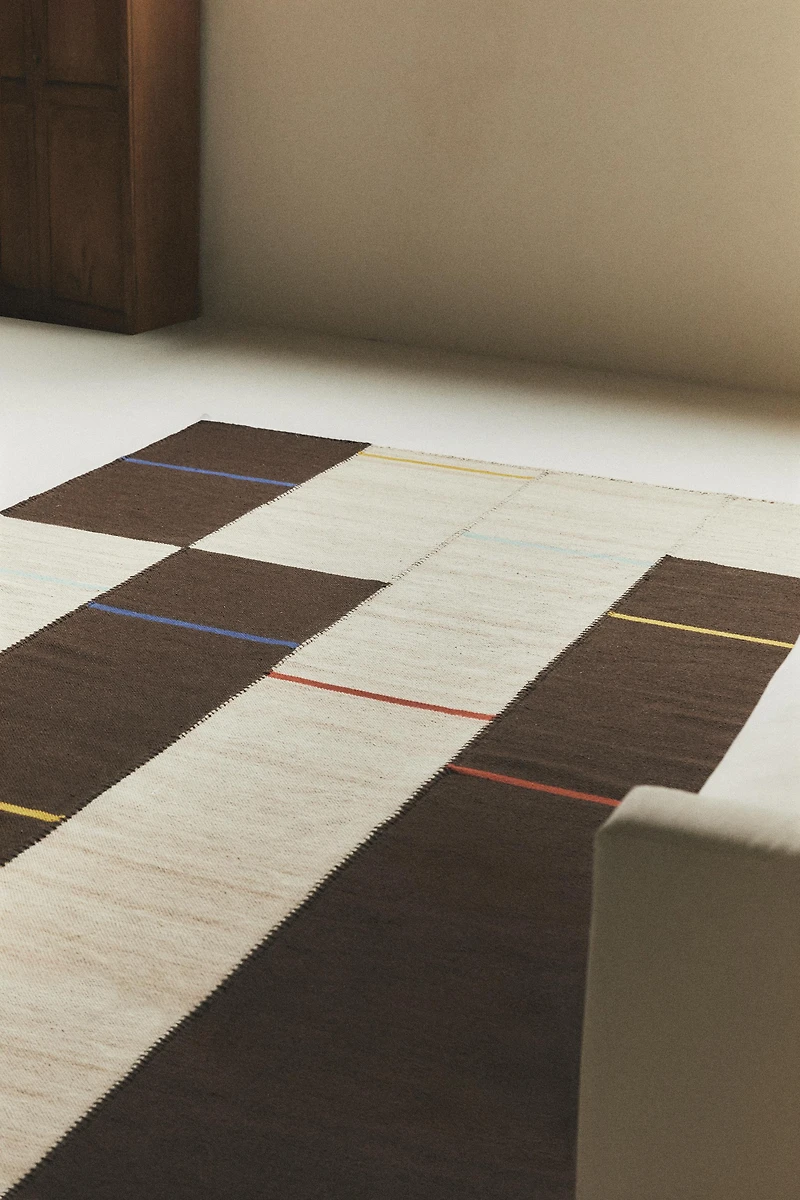 WOOL AREA RUG STITCHING X COLLAGERIE