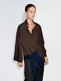 Chemisier texturé à manches raglan