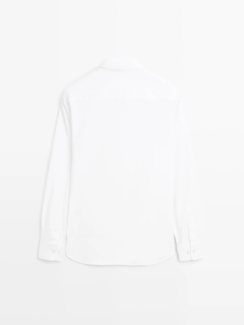 Chemise regular fit texturée