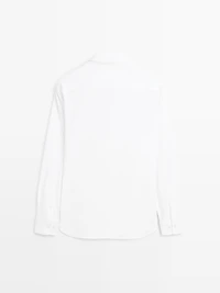 Chemise regular fit texturée