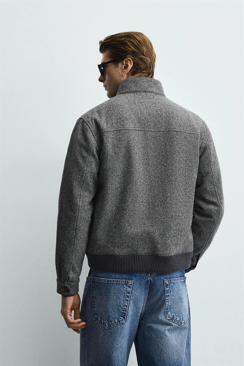 BLOUSON STRUCTURÉ CONTRASTANT
