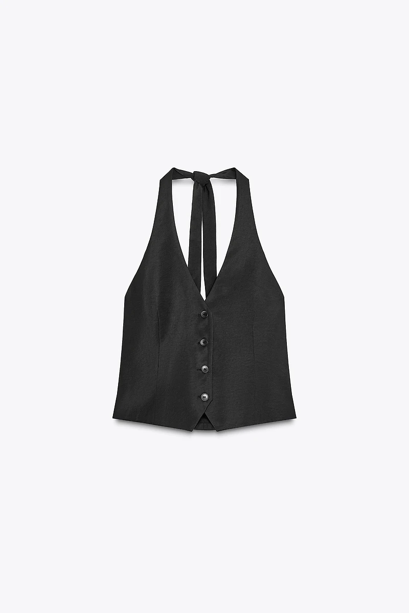 HALTER TIE TOP VEST