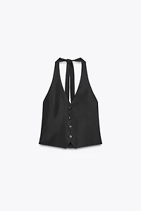 HALTER TIE TOP VEST
