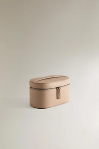 PETITE TROUSSE DE TOILETTE RIGIDE EN CUIR