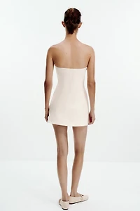 INTERLOCK STRAPLESS DRESS