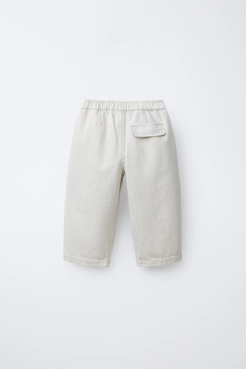STRIPED BAGGY PANTS