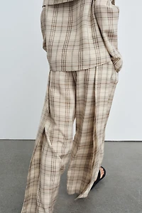 PLAID PANTS ZW COLLECTION