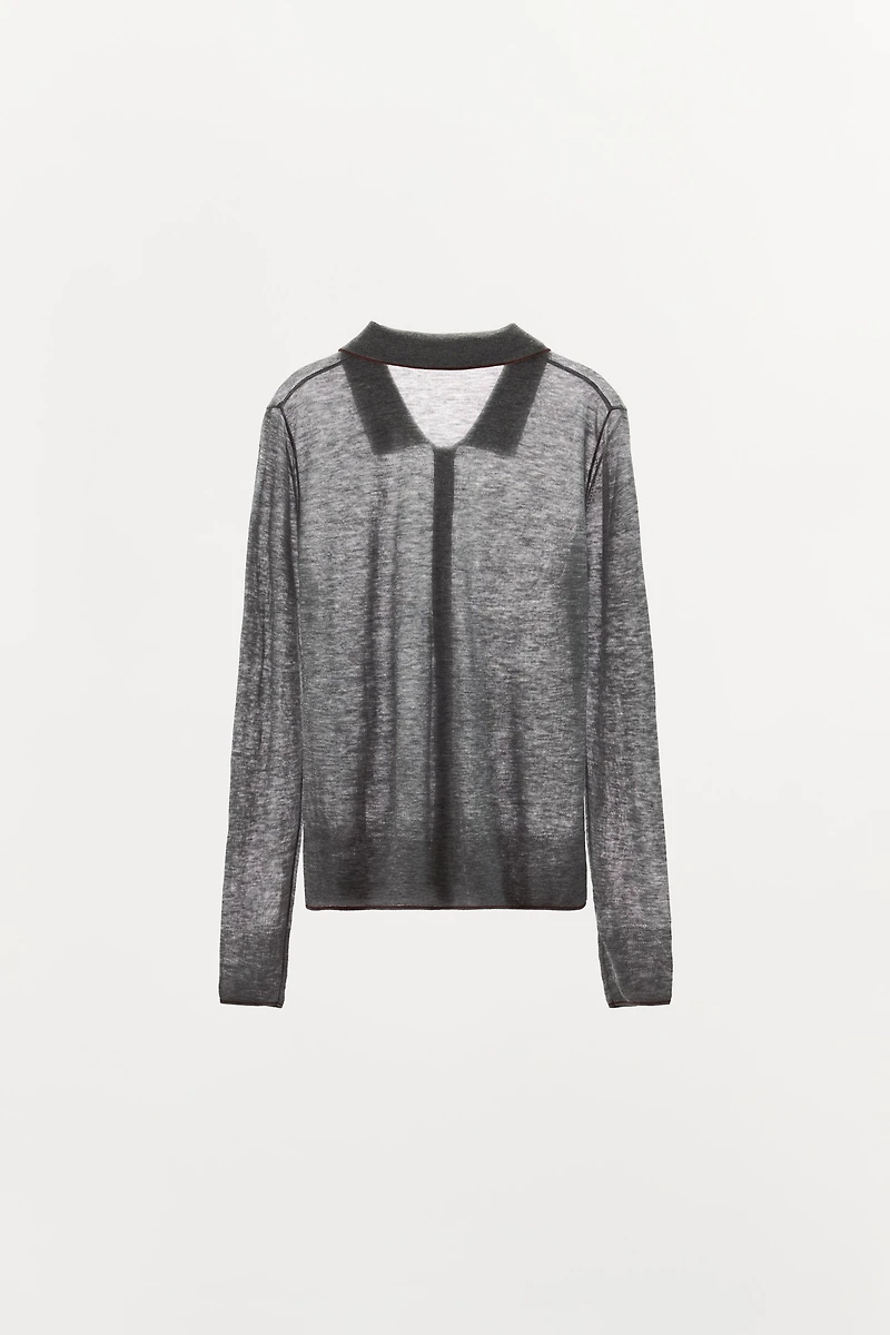 100% WOOL POLO JACKET