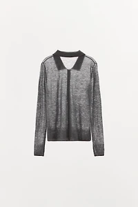 100% WOOL POLO JACKET