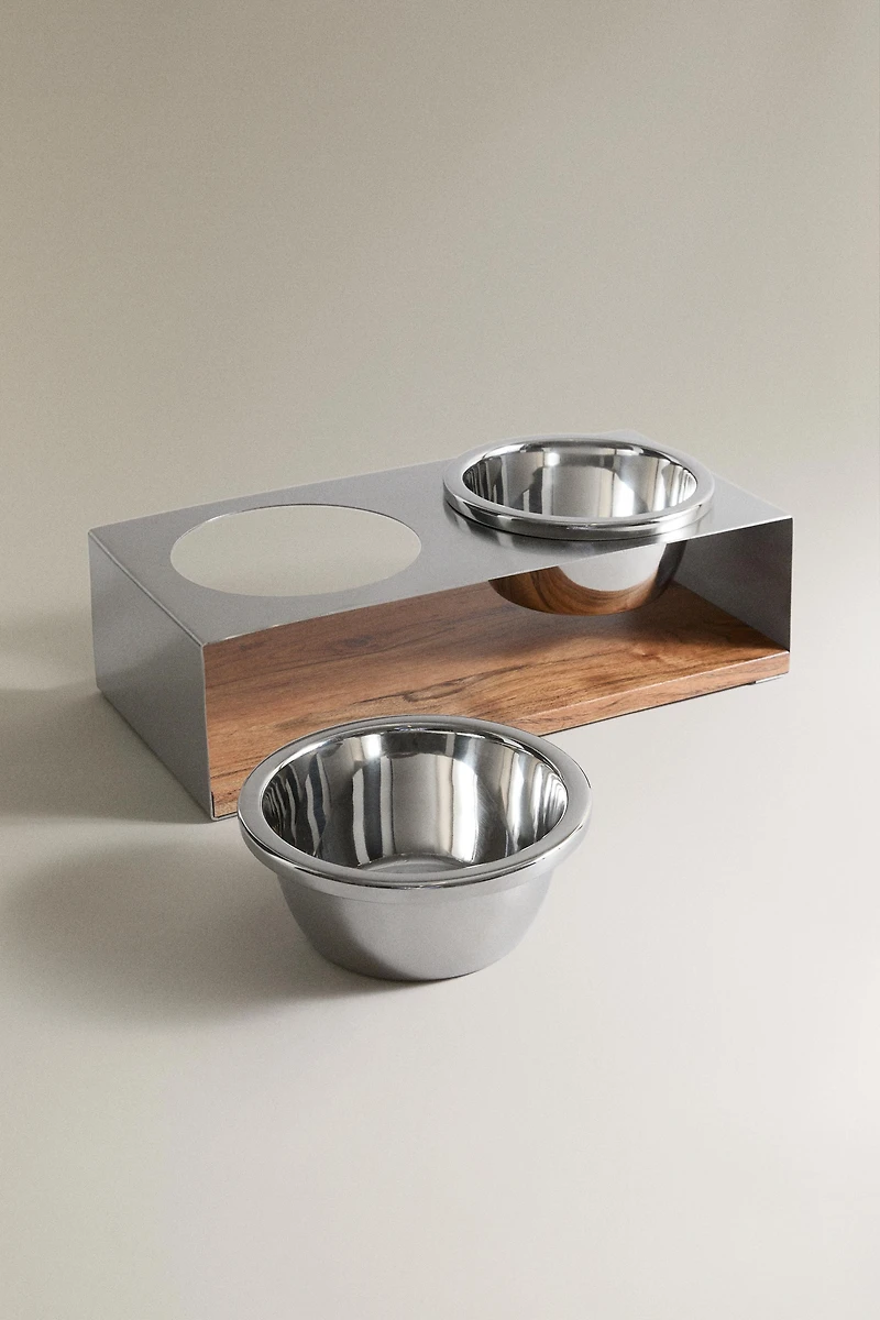 PET BOWL AND STAND SET