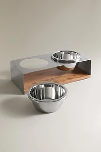 PET BOWL AND STAND SET