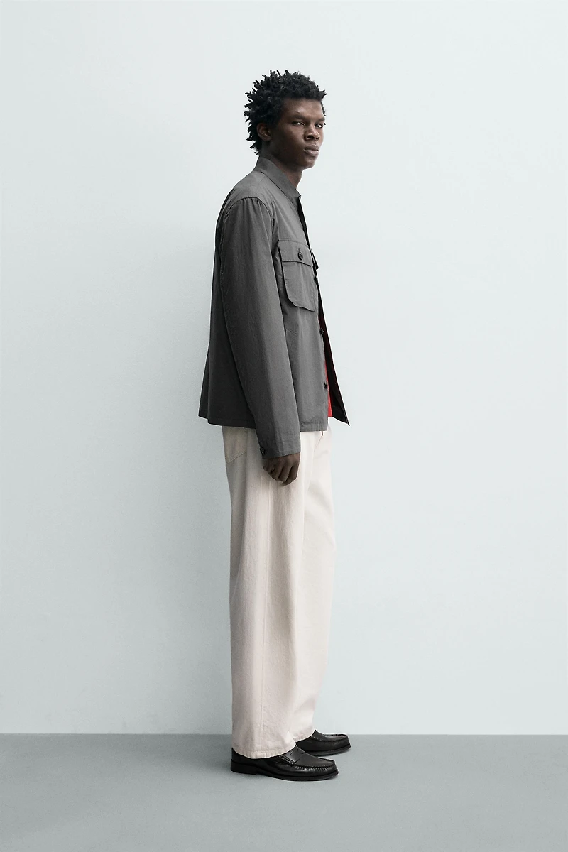COTTON POCKET OVERSHIRT