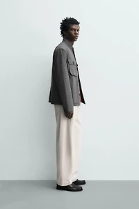 COTTON POCKET OVERSHIRT