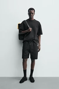 RELAXED FIT INTERLOCK JOGGER SHORTS