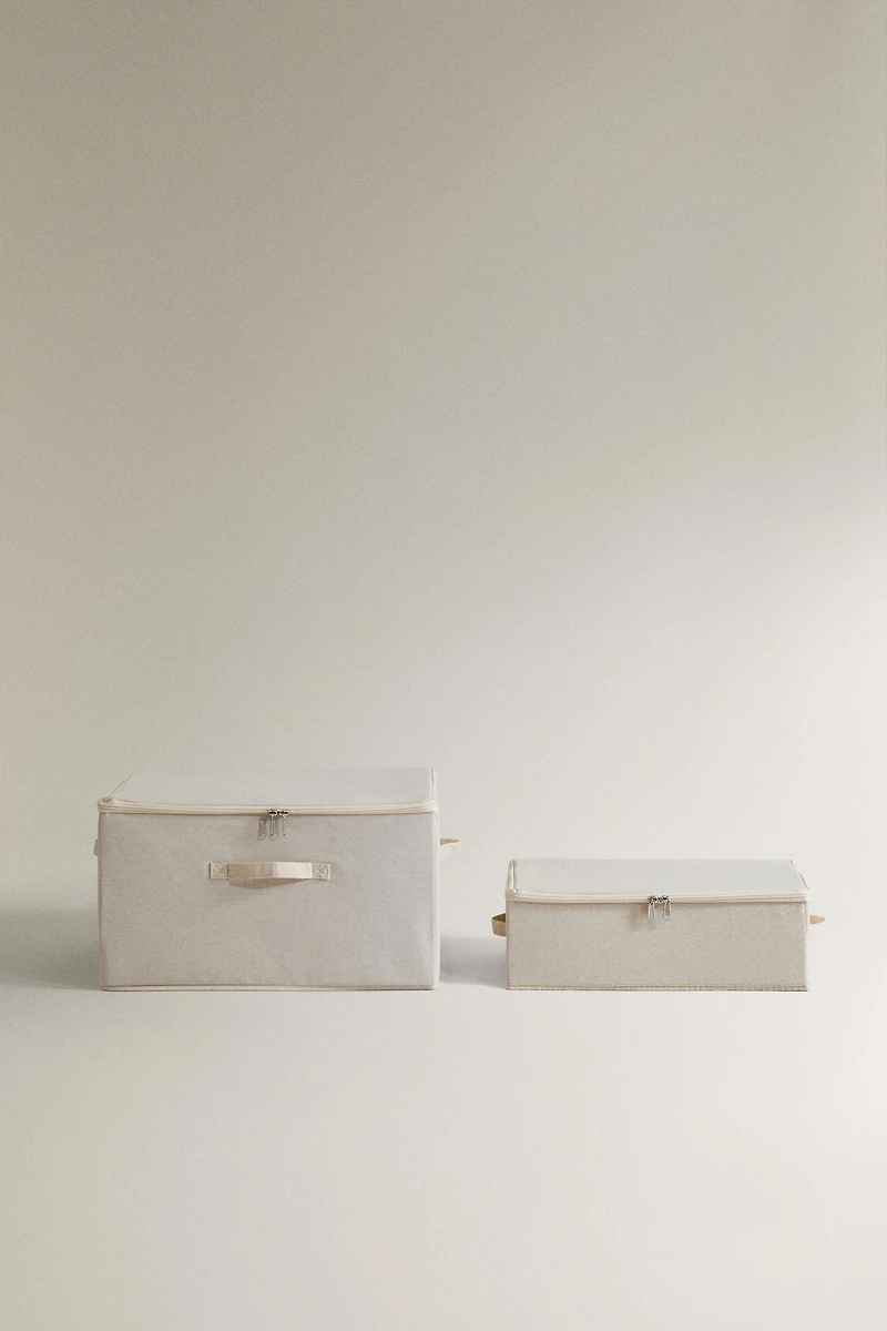 FOLDABLE STORAGE BOX WITH LID