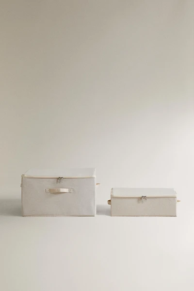 FOLDABLE STORAGE BOX WITH LID
