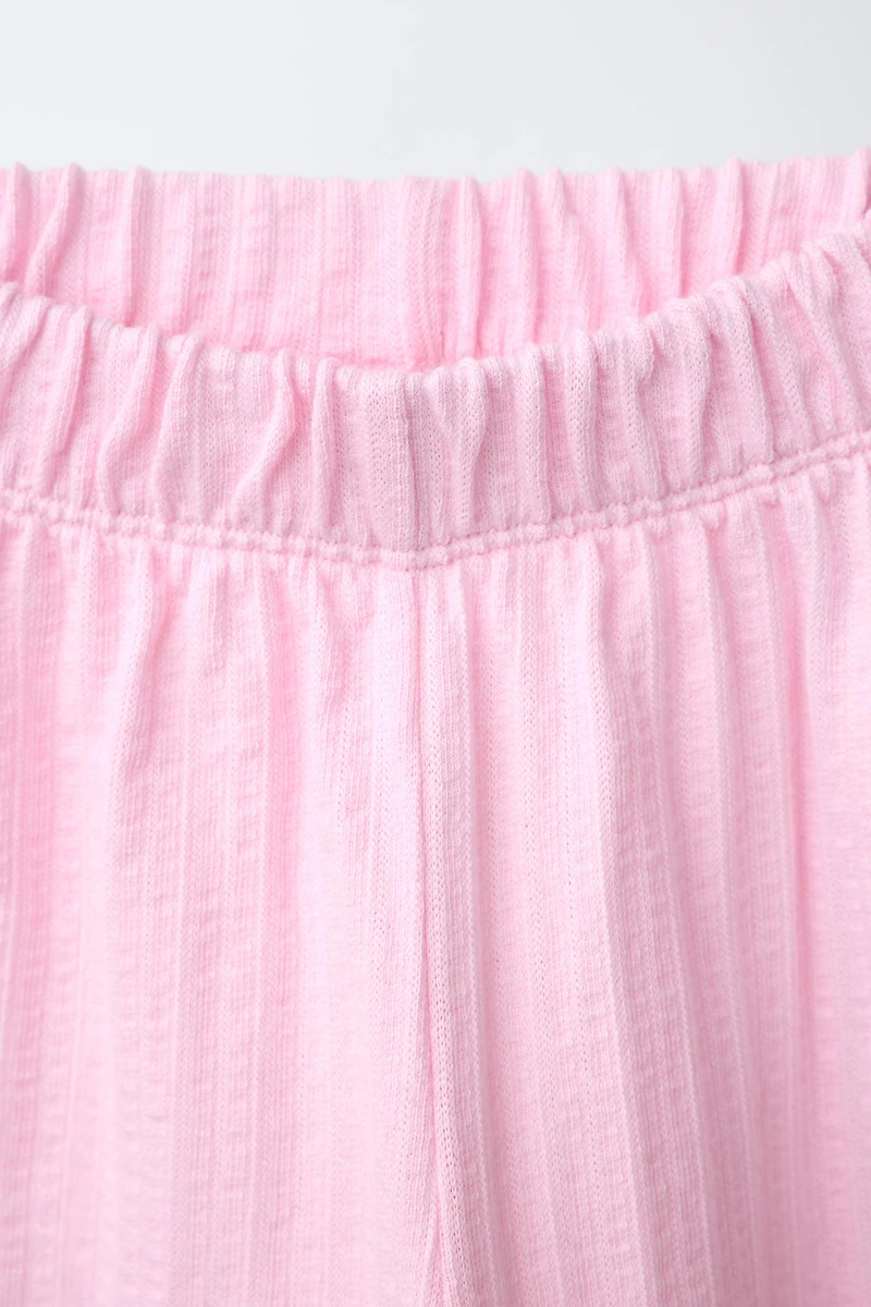 CONTRASTING RIPPLE TEXTURE CULOTTES